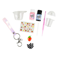 Bag Charm Kit - Strawberry Bubble Tea (6 Years +)