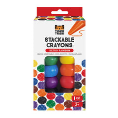 Stackable Crayons - Retro Rainbow (2 Years +)