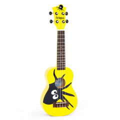 Octopus Academy graphic soprano ukulele - Yellow with Octopus