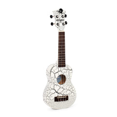 Octopus Academy soprano ukulele - White and black crackle
