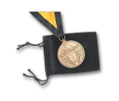 MEDALS.RECOGNITION.POUCH VELOUR..BLACK.VP1