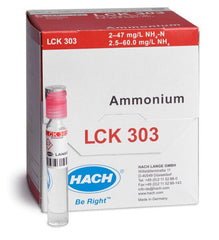 Hach LCK303 Ammonium Cuvette Test 2-47mg/L - 25 tests