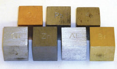 Metal Density Cubes - 20mm side (Set 7)