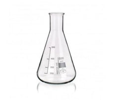Flask, Erlenmeyer, Borosilicate Glass, Narrow Mouth, 1Ltr (Pack 6)
