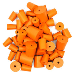 Stopper Rubber - One Hole bottom 19mm,top 22mm, length 28mm ( Pack of 10)