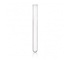 Borosilicate Glass Rimmed Test Tubes - 12x75mm x 100pcs