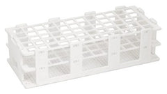 Test Tube Rack, Poly Prop, 16mm Dia Hole, 60 holes (5x12), Red