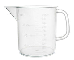 Measuring Jug-EURO Design, 1000ml, Polypropylene (Pack of 6)