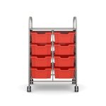 Callero Science Trolley Double with 8x F2 Deep Trays