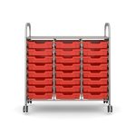 Callero Science Trolley Treble with 24 x F1 Shallow Trays