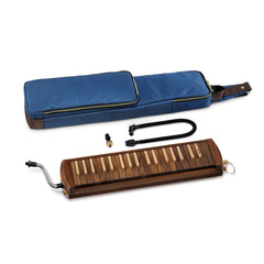 Suzuki 37-key alto wooden Melodion with soft case – Walnut body