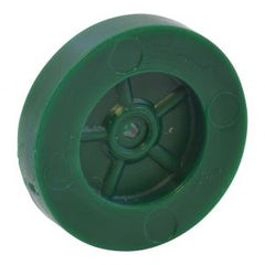 Green 39mm Polythene Wheels Pack Of 100