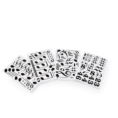 Magnetic symbols 1 - short, long notes, rests, clefs and dynamics