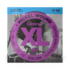 D\'Addario XL electric guitar strings - Super light (09-42)