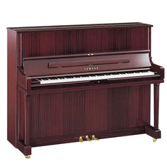 Yamaha YUS1 upright piano – Polished Mahogany