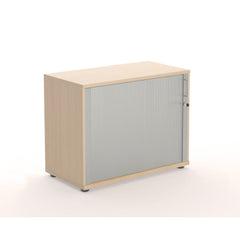 Tambour Cupboard 800Mm 1 Adj Oak