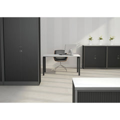 Tambour Cupboard Black