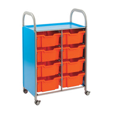 Tray Unit 8 Deep Trays Cyan