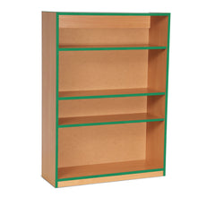 Bookcase 1250Mm Height Green Edging