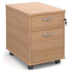 Mobile Pedestal 2 Drawer Beech