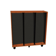 Wenger mobile band/orchestra folio cabinet without doors – 84 shelves