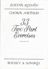 Kodaly 33 Two-Part Exercises