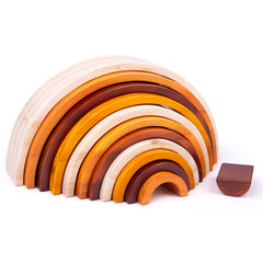 Natural Wooden Stacking Rainbow - Large (18 Months +)