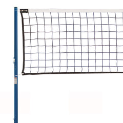 VOLLEYBALL NET 3MM BLACK BRAIDED, 4MM PLASTIC COATED STEEL WIRE
