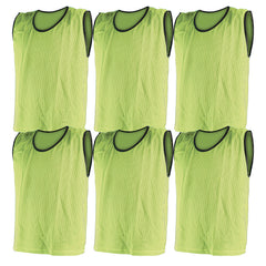 MESH TRAINING BIB LARGE, YELLOW, SET OF 6