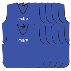 MITRE CORE TRAINING BIB BLUE, LARGE, SET OF 10