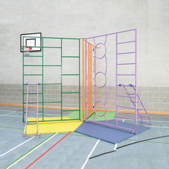 RAINBOW CLIMBING FRAME 2.40M, NO LADDER