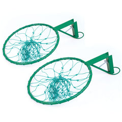 REGULATION NETBALL RING 16MM, GREEN, PAIR