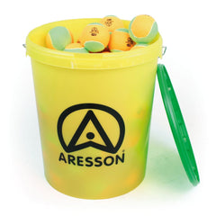 ARESSON +10 MINI TENNIS BALL, ORANGE-GREEN 46G, 75MM, BUCKET OF 60