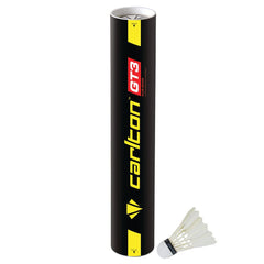 CARLTON GT3 FEATHER SHUTTLECOCK WHITE, 78-MEDIUM FAST, DOZEN