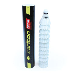 CARLTON GT4 FEATHER SHUTTLECOCK WHITE, 78-MEDIUM FAST, DOZEN