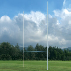 HARROD ALUMINIUM RUGBY POSTS SOCKETED, 10M POSTS, 2 PIECE