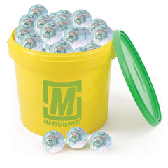 MASTERSPORT LACROSSE BALLS MARBLE WHITE-PINK-TEAL, SET OF 120