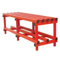 VENDIPLAS BENCH 2M L X 35 W X 49CM H, RED