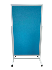 PIN BOARD W/STAND DUAL BLUE 180X100CM