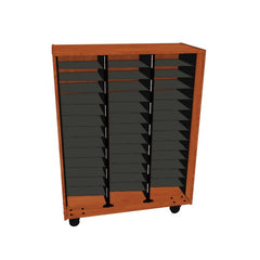 Wenger mobile choral folio cabinet without doors – 84 shelves