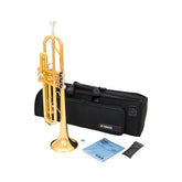 Yamaha YTR2330 student Bb trumpet outfit – Gold lacquer