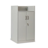 Monarch classic lectern with lockable storage – Grey