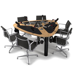 AKA Design ProVoice V6 podcasting studio desk – Oak
