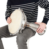 Percussion Plus embossed nickel doumbek – 12 inch