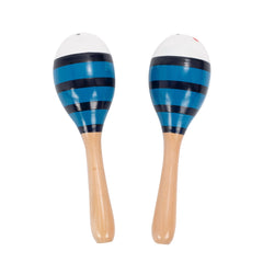 Percussion Plus wooden bug maracas – Blue bee
