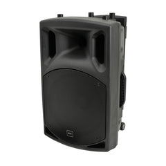 QTX QX series portable powered PA unit with 2 VHF microphones