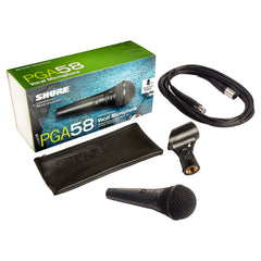 Shure PGA58 alta vocal microphone – XLR female to XLR male