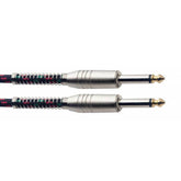 Stagg S-series vintage mono large jack cable – Black tweed