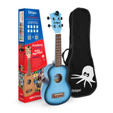 Octopus Academy soprano ukulele – Light blue burst