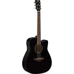 Yamaha FGX800CII 4/4 dreadnought cutaway electro-acoustic guitar – Black gloss